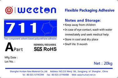 Flexible Packaging Two Component Polyurethane Adhesive Colorless To Yellowish Color