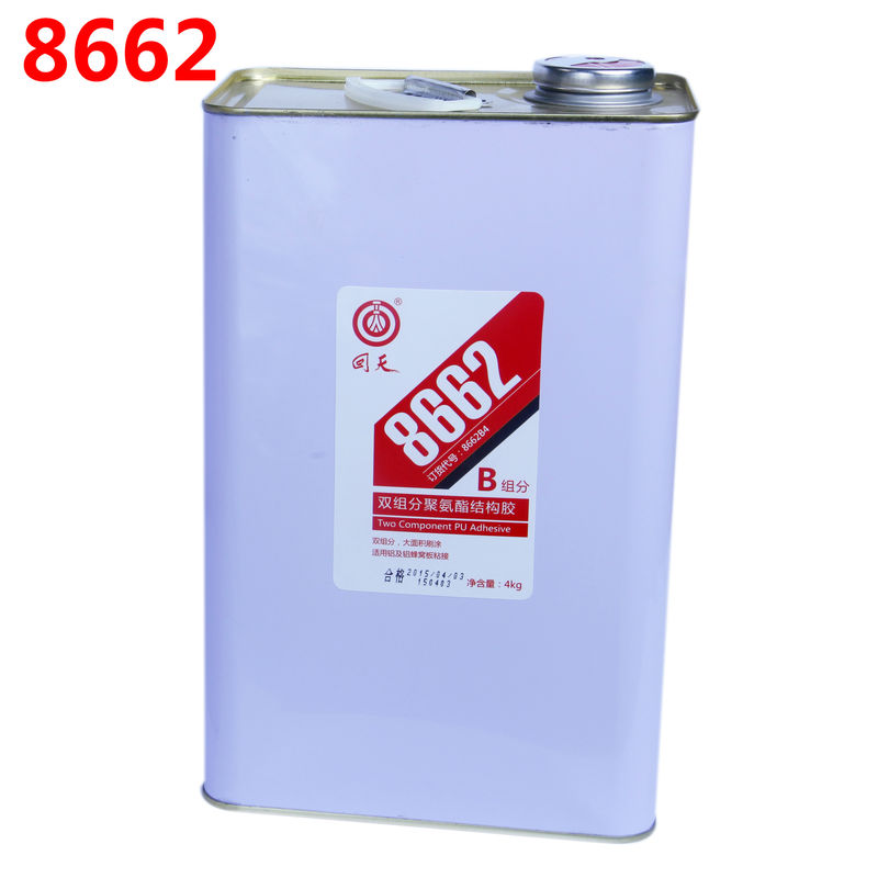 8662 Two component PU structural adhesive , polyurethane adhesive , structural sealant aluminum PVC metal