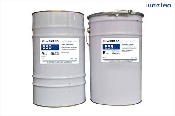 859A 859B Versatile Solventless Adhesive Flexible Packaging Adhesive Can Match Most Ink Used In Light Packaging For Food And Daily Chemicals & Meets The Requirements Of Various Structural Composites